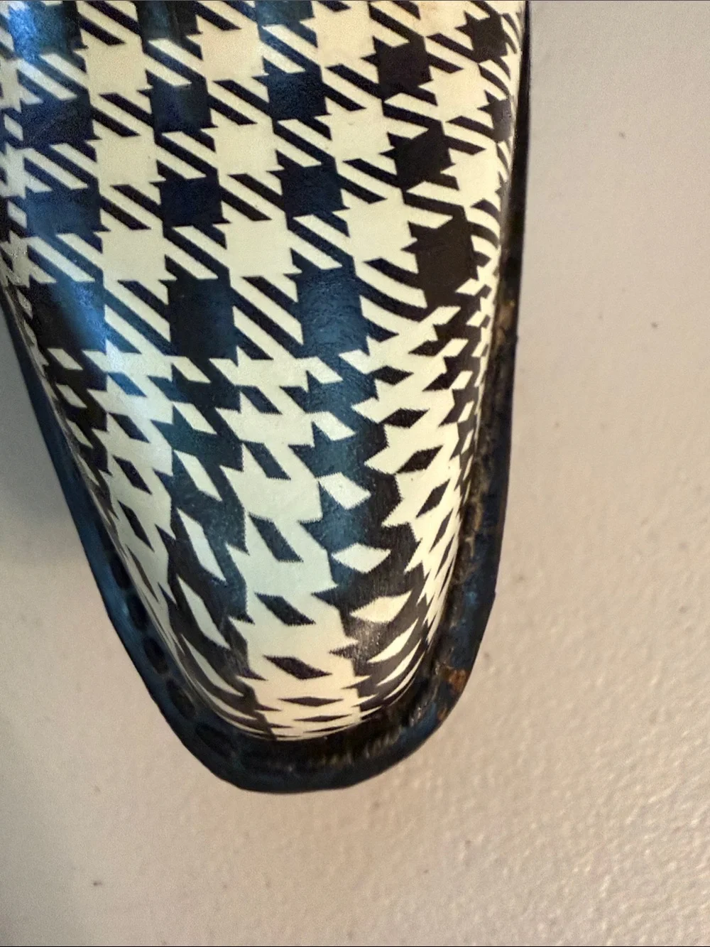 Corkys Cowgirl rubber rainboots galoshes Houndstooth Mid-Calf Boots Size 9
